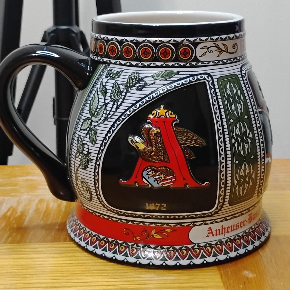 Budweiser Historical A & Eagle Series 1872 Edition Beer Stein/Mug